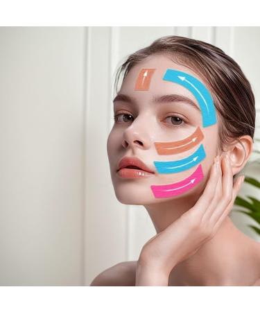 4 pi ces bande de lifting du visage sangle de levage anti-rides 1x197 pouces patchs bande cou des yeux du visage respirants pour le front les joues et les yeux | - Buy Online on GoSupps.com