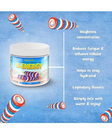 Yummy Sports K-Energy Drink Supplement Boost Energy Enhance Focus Physical Performance Powered by BHB MCT Caffeine Keto-Friendly Energy Drink - 30 Servings - 210g - Ziclone - Buy Online on GoSupps.com