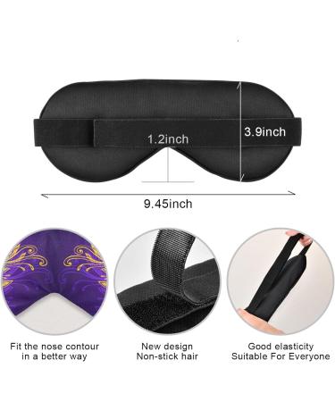 Haskirky Light Blocking Eye Mask - Adjustable Adult Travel Mask for Business Trips, Yoga, Meditation - Comfortable for Deep Sleep and Office Use - Buy Online on GoSupps.com