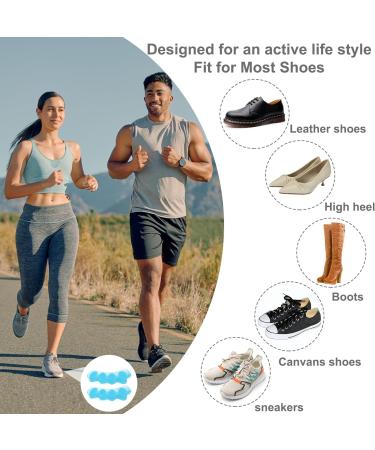 INBOLM Soft Gel Toe Spacers - 8 Pcs | Toe Separators for Overlapping & Curled Toes | Bunion Relief Protectors for Women & Men | Blue - Buy Online on GoSupps.com