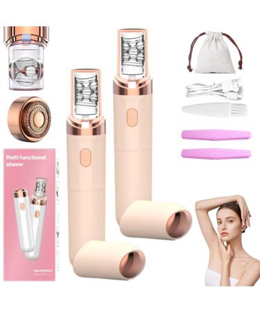 Epilsmooth pilateur Visage Epilsmooth Pro Epilateur Electrique Femme Portable Avec Lumi re Led Soft Skin Pro pilateur Facial Lavable Pour Visage Menton L vre Sup rieure (2 * Pink)