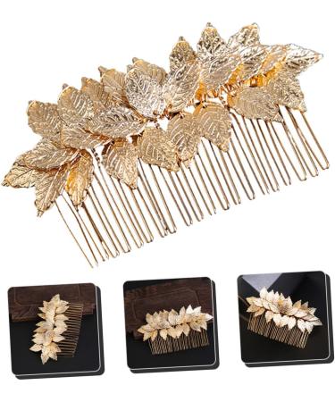 Angoily Hair Comb Hair Accessory for Girls Hair Topper Hair Jewels for Women Gold Headband Flower Hair Accessories Golden Flower Girl Headpieces for Wedding Tiara Hair up Crown Alloy Bride - Buy Online on GoSupps.com