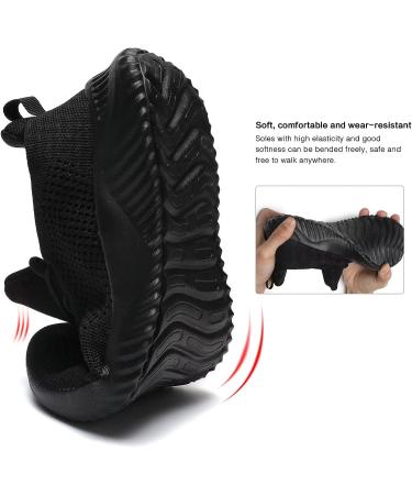 Men's Slip-on Tennis Shoes | Lightweight Breathable Sneakers | Size 12 All Black - Buy Online on GoSupps.com