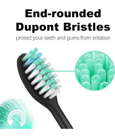4 Pack Black Electric Toothbrush Replacement Brush Heads for Philips One Sonicare HY1100 & HY1200 - Buy Online on GoSupps.com