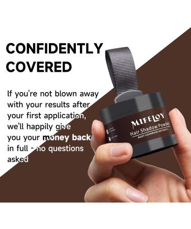 MIFELOY Root Touch Up Powder Cover Up Hair Color for Grays Root Coverage for Women Men Roots Concealer for Beard Line Eyebrow Instantly Shadow Powder for Thinning Grey Hairline Dark Brown - Buy Online on GoSupps.com