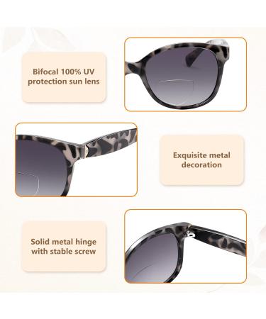 Buy Madison Avenue Vintage Bifocal Reading Sunglasses for Women - Classic UV Protection Sun Reader Glasses in Grey Demi +1.5 - Buy Online on GoSupps.com