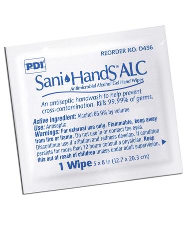 Sani-Hands Ethyl Alcohol Hand Sanitizing Wipe 100-Pack Individual Packet - Buy Online on GoSupps.com