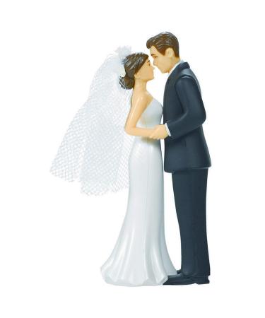 Bride & Groom Cake Topper | Wedding and Engagement Party, 4.5"