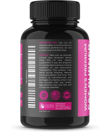 Nobi Nutrition Premium Fat Burner for Women - Thermogenic Carb Blocker & Metabolism Booster - Appetite Suppressant for Healthier Weight Loss - 60 Vegan Capsules - Buy Online on GoSupps.com