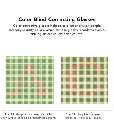 Color Blindness Glasses with Double-Sided Coating | Durable & High Permeability | Ideal for Men & Women | Perfect for Indoor & Outdoor Use - Buy Online on GoSupps.com