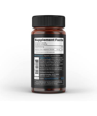 Upgraded Formulas Magnesium Supplement - Calming, Enhances Focus, Promotes Deep Sleep - 60 Capsules - Buy Online on GoSupps.com