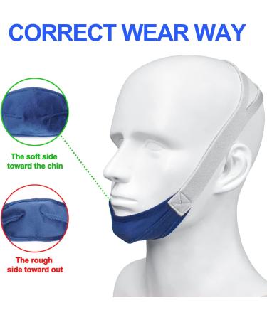 2 Pack Anti Snoring Chin Straps for Mouth Breathers - Instant Relief and Improved Sleep Quality - Buy Online on GoSupps.com