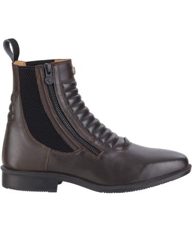 Riding Ankle Boot 'Legacy SZ Milano' - Italian Design Soft Cowhide Comfort Insole Side Zipper - Black & Brown EU Size 39 | Ultimate Comfort Slip-On - Buy Online on GoSupps.com