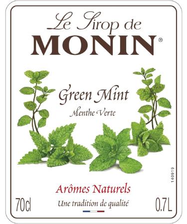 MONIN Premium Green Mint Syrup 700ml for Cocktails and Mocktails - Vegan-Friendly & Allergen-Free - Buy Online on GoSupps.com