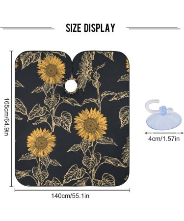 Waterproof Barber Cape - Sunflower & Cheetah Haircut Bib | Unisex Hair Cutting Cape for Men - International Shipping Available - Buy Online on GoSupps.com