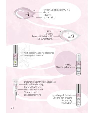 Ysens Eyelash Lifting & Brow Lamination Set - Professional Home Kit Lasts 6-8 Weeks Perfect Gift Box - Buy Online on GoSupps.com