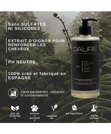 DALIRE ORGANIC ANTI-ONION HAIR LOSS SHAMPOO Without SULFATES or Parabens | 500 ml | Extra Foam | Hair Growth for Men/Women | Silicone Free - Buy Online on GoSupps.com