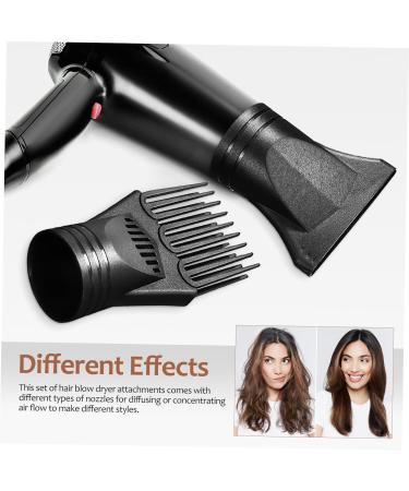 Healeved 2 Pcs Hair Dryer Nozzle Flat Hair Dryer Attachment Blow Dryer Attachment Hair Dryer Concentrator Nozzle Hair Dryer Accessories Accessory for Hairdryer Blow Dryer Comb - Buy Online on GoSupps.com