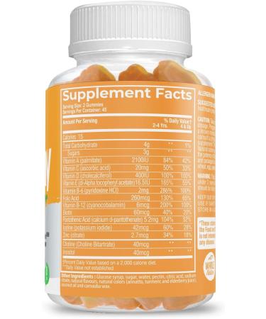 WHOLE NATURE Kids Gummy Multivitamin - Daily Essentials for Children's Wellness | 90 Gummies, Fruit Flavor, No Artificial Sugar, Dairy & Gluten Free - Buy Online on GoSupps.com