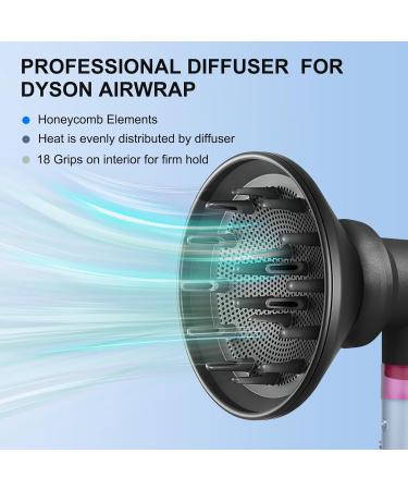 2-in-1 Diffuser & Adaptor for Dyson Airwrap Styler | Convert to Hair Dryer | Compatible with HS01, HS03, HS05 | Black - Buy Online on GoSupps.com