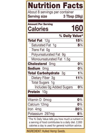 Bob's Red Mill Hulled Hemp Seed Hearts 227 Grams - Buy Online on GoSupps.com