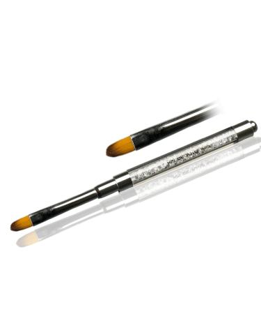 Cats Tongue Full Cover French Brush Set - Deluxe Gel Brush with Rhinestone Handle for Perfect Nail Art - Buy Online on GoSupps.com