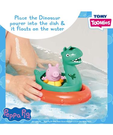 TOMY Toomies Peppa Pig George's Dinosaur Bath Float - Fun Baby Bath Toys for Water Play | Suitable for 18 Months+ | Kids Bath Accessories - Buy Online on GoSupps.com