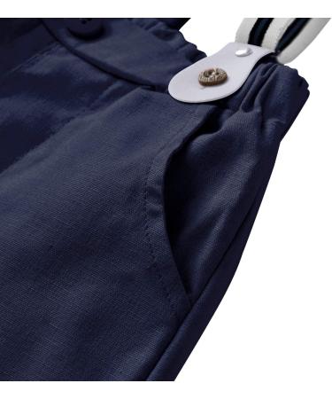 AmzBarley Baby Boys Gentlemans Suit | Long/Short Sleeve Dress Shirt, Pants, Vest, Bowtie | Tuxedo Rompers for Kids | 1-2 Years - Buy Online on GoSupps.com