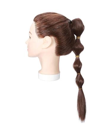 Ponytail Extension - Bubble Ponytail Brooch Hair Piece with Clip | 18 (45cm) 90g Realistic Hair in White & Brown - International Shipping Available - Buy Online on GoSupps.com