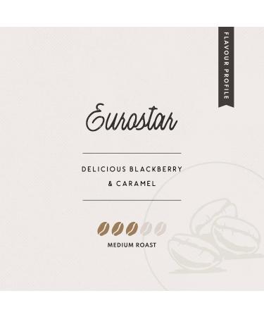 Eurostar Old Rail Coffee Whole Bean Medium Roast Low Acidity 100% Arabica 12 OZ / 340G - Buy Online on GoSupps.com