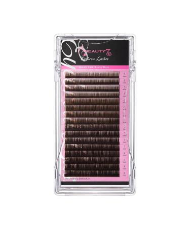 Individual eyebrow extensions 0.1 mm thickness mixed length 5 mm - 8 mm black