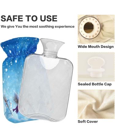 Snowmen Standing Christmas Hot Water Bottle 2L - Pain Relief & Warmth for Adults | Perfect Bed & Foot Warmer - Buy Online on GoSupps.com
