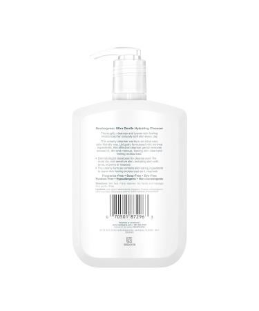 Neutrogena Ultra Gentle Hydrating Facial Cleanser for Sensitive Skin - Oil-Free Soap-Free Hypoallergenic 12 fl. oz | Ideal for Acne Eczema & Rosacea - Buy Online on GoSupps.com