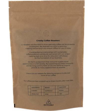 Crosby Coffee Roasters Ten86 Blend 100% Arabica Speciality Coffee - Medium Roast Whole Bean 250g - Buy Online on GoSupps.com