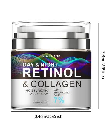 Retinol collagen moisturizing face cream firm and moisturize skin suitable for sensitive skin used day and night rich in vitamins A B C and E hyaluronic acid - Buy Online on GoSupps.com