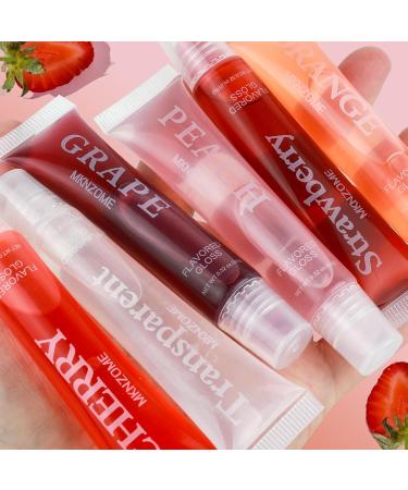 VolksRose 6pcs Lip Gloss Oil Set - Flavored & Hydrating Lip Glow Oil for Teens & Women | Nourishing Tinted Lip Gloss Packs for Dry Lips - Buy Online on GoSupps.com