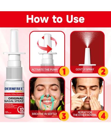 Nasal Spray for Adults and Children 6+ Sinus Congestion Relief and Nasal Congestion Relief Nasal Spray - 1.05 Fl Oz Spray Bottle (1PCS 1.05 Fl Oz) 1 1.05 - Buy Online on GoSupps.com