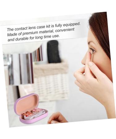 Solustre Colored Contact Lenses Travel Set - Pink Lens Container & Eye Protection Kit - Buy Online on GoSupps.com