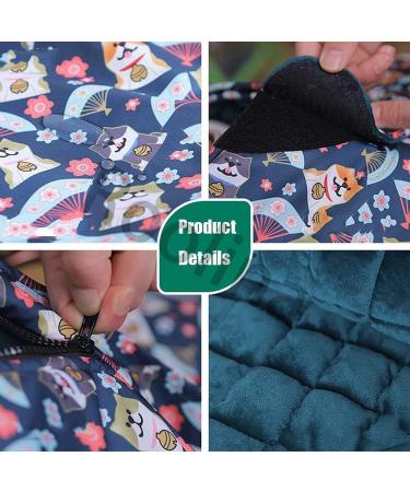 Fleece-Lined Wheelchair Cosy Cover Water Proof Fleece Lining Windproof Warmer Puppy Small Flower Graphic Warm Leg and Lower Body Covers Warm Cover Wheelchair Cover Blanke - Buy Online on GoSupps.com