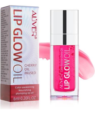 SBHEANGBA Moisturizing Lip Oil No-Sticky Gloss Tinted Balm Care Long Lasting Clear Liquid Lipsticks Plump Glow Oil For Dry Lip's Hydrating And Nourishing Pink Pack of 1 - Buy Online on GoSupps.com