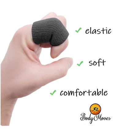 Buy BodyMoves 2 Double-Sided Solid Support Finger Splints & Sleeves - 2020 Edition (Midnight Black) | International Shipping Available - Buy Online on GoSupps.com