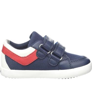 Geox Boy's B Gisli B Sneakers 9 UK Child Navy Dk Red - Comfortable and Stylish Footwear for Boys - Buy Online on GoSupps.com