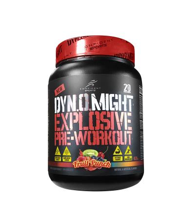 CONFIDENT SPORTS - DYNOMIGHT Fully Dosed - EXPLOSIVE Pre-Workout Maximum Absorption Formula - FRUIT PUNCH - 420 Gram 20 Servings