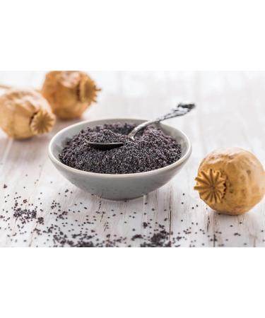 Thames Organic 500g Poppy Seeds - Raw Vegan Non-GMO - Ideal for Baking, Cooking & Sprinkling - Nutrient-Rich & Additive-Free - Buy Online on GoSupps.com