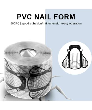 Nail Extension Sticker 500pcs/roll Nail Art Form with Good Stickiness to Fit the Shape of Finger for Making Phototherapy Nails Extended Nails - Buy Online on GoSupps.com