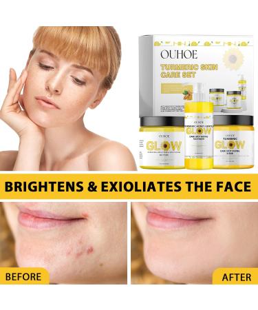 Glow Combo Skincare Set | 3 in 1 Turmeric Skincare Gift for All Skin Types | Radiant Skin Essentials - Buy Online on GoSupps.com