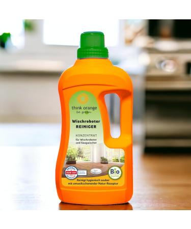 Soil Cleaner for Moped Robots - Eco-Friendly Cleaning Concentrate | 1L for Wiping Robots & Suction Wipers | Effective Dirt Removal Foam-Free All Surfaces | Think Orange Be Green - Buy Online on GoSupps.com