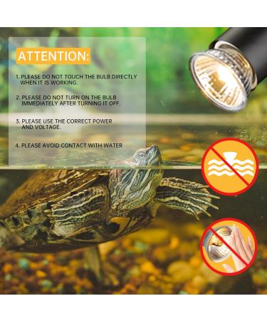 Caldarax 50W UVB Turtle Heat Lamp - Dimmable Halogen Light for Reptiles Turtles Lizards & Snakes | 2-Pack E27 Terrarium Lamps 220-240V - Buy Online on GoSupps.com