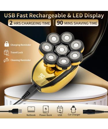 Premium Head Shavers for Bald Men | 5-in-1 Electric Razor | Cordless & Waterproof | Perfect for Wet & Dry Shaving - Buy Online on GoSupps.com