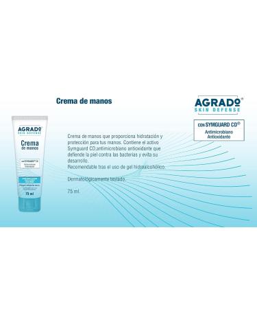 Agrado Skin Defense Hand Cream 75 ml - Intensive Moisturizer for All Skin Types | International Shipping Available - Buy Online on GoSupps.com